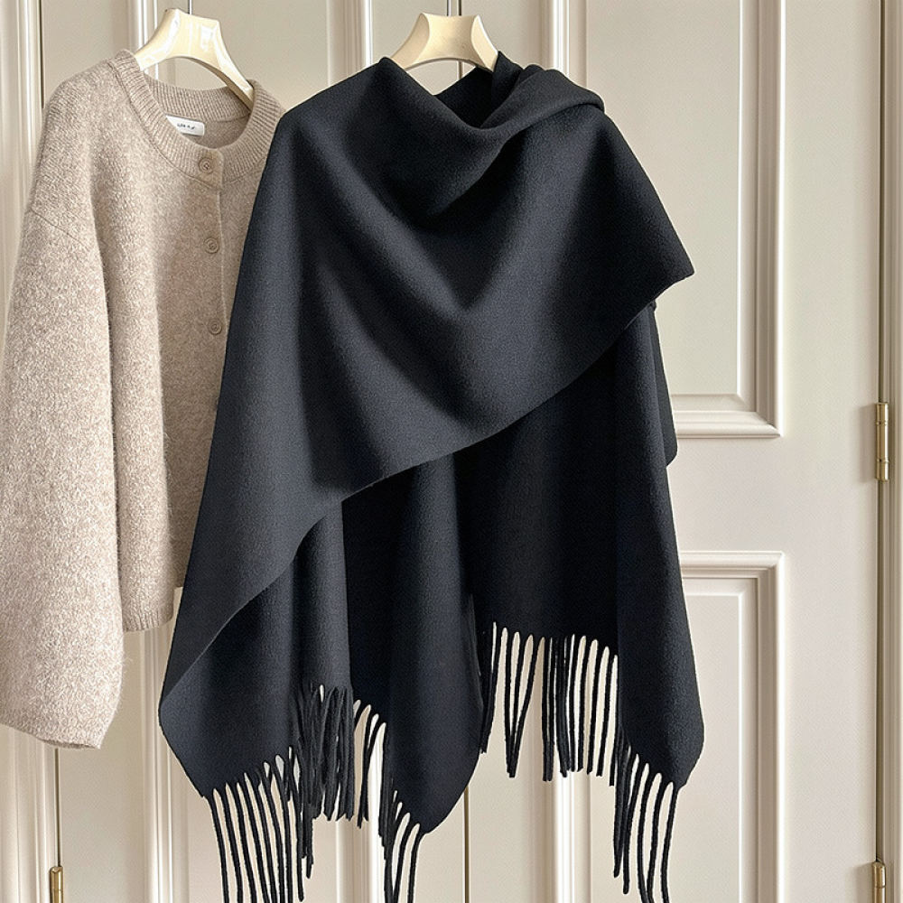 Thickened Woolen Cape Shawl Wo - Women Fashion Photoshoot review and price