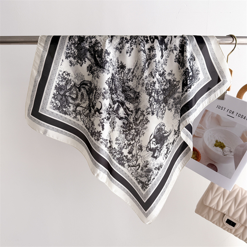 Luxury Jungle Printed Scarves  - Women Fashion Necktie review and price