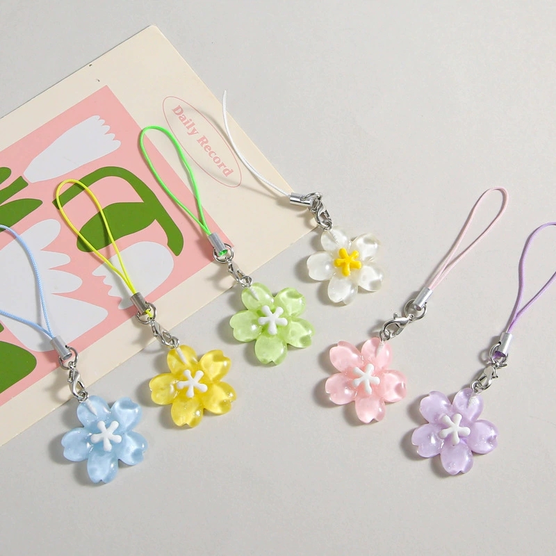 Colorful Resin Flower Phone Ch - Women'S Fashion Korea review and price