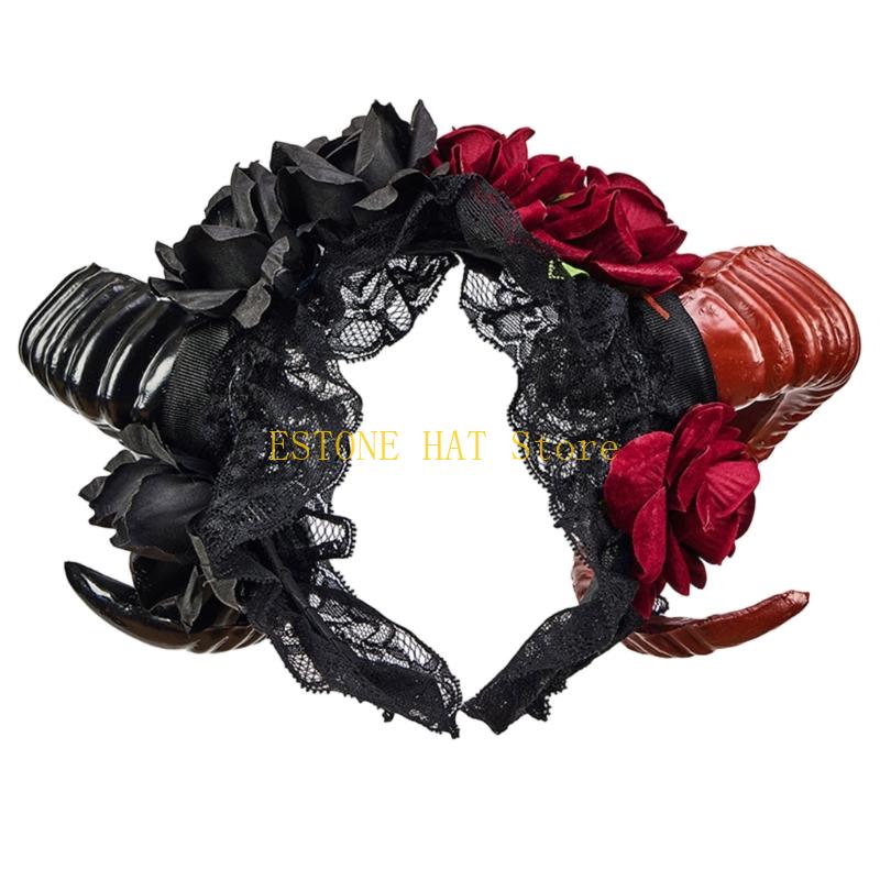 49MF Floral Animal Horn Shaped - Women Fashion Photoshoot review and price