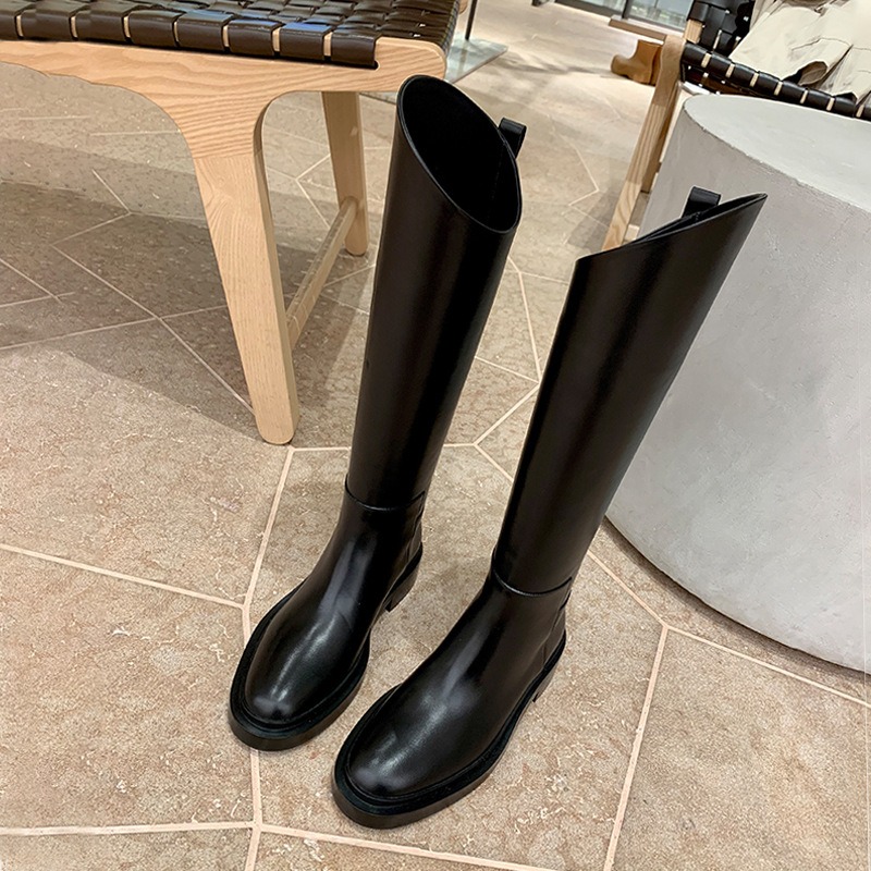 Black 3CM Irregular Bevel Mout - Women'S Fashion Knee High Boots review and price